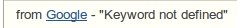 keyword-not-defined